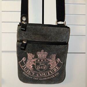 Juicy Couture Velvet Grey Crossbody Bag From Original Juicy Couture $4.99 ships